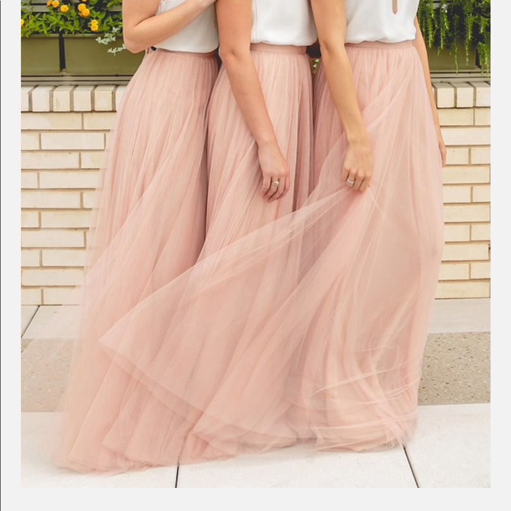 Bridesmaid tulle skirt